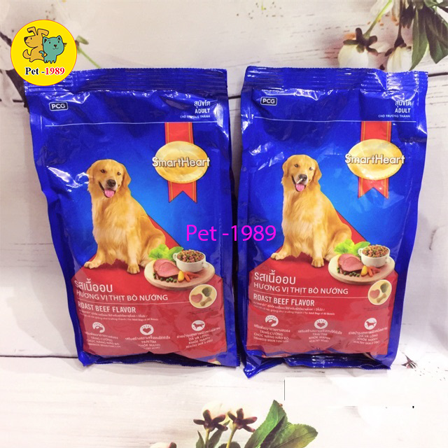 Thức ăn cho chó trưởng thành Smartheart - túi 400g Vị Bò Nướng < Pet-1989 >