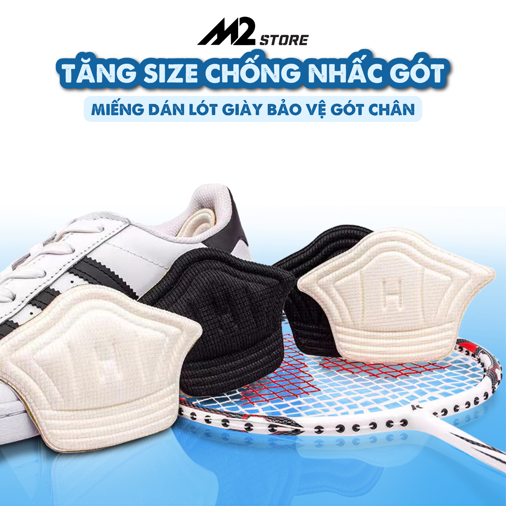 Miếng Dán Lót Giày Bảo Vệ Gót Chân, Tăng Size Chống Nhấc Gót, Trầy Gót Sau C11-C9
