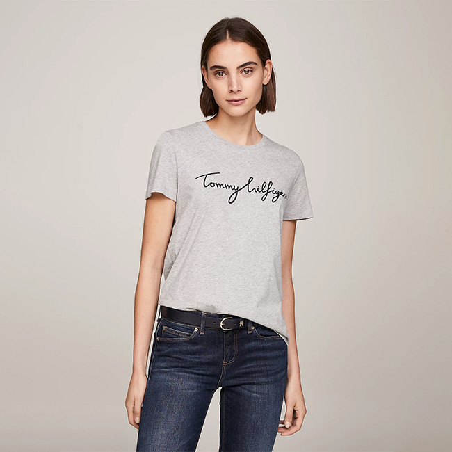 TOMMY HILFIGER  - Áo Thun Nữ Tay Ngắn WW0WW24967039