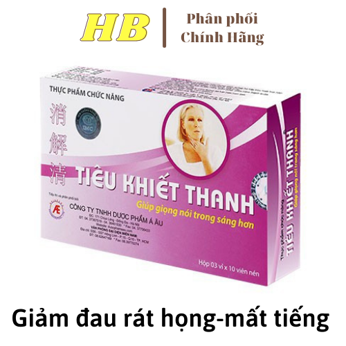 Mua 6 tặng 1 thực phẩm bảo vệ sức khỏe tiêu khiết thanh hộp 30 viên giúp giọng nói trong sáng hơn, cải thiện khản và viên thanh quản