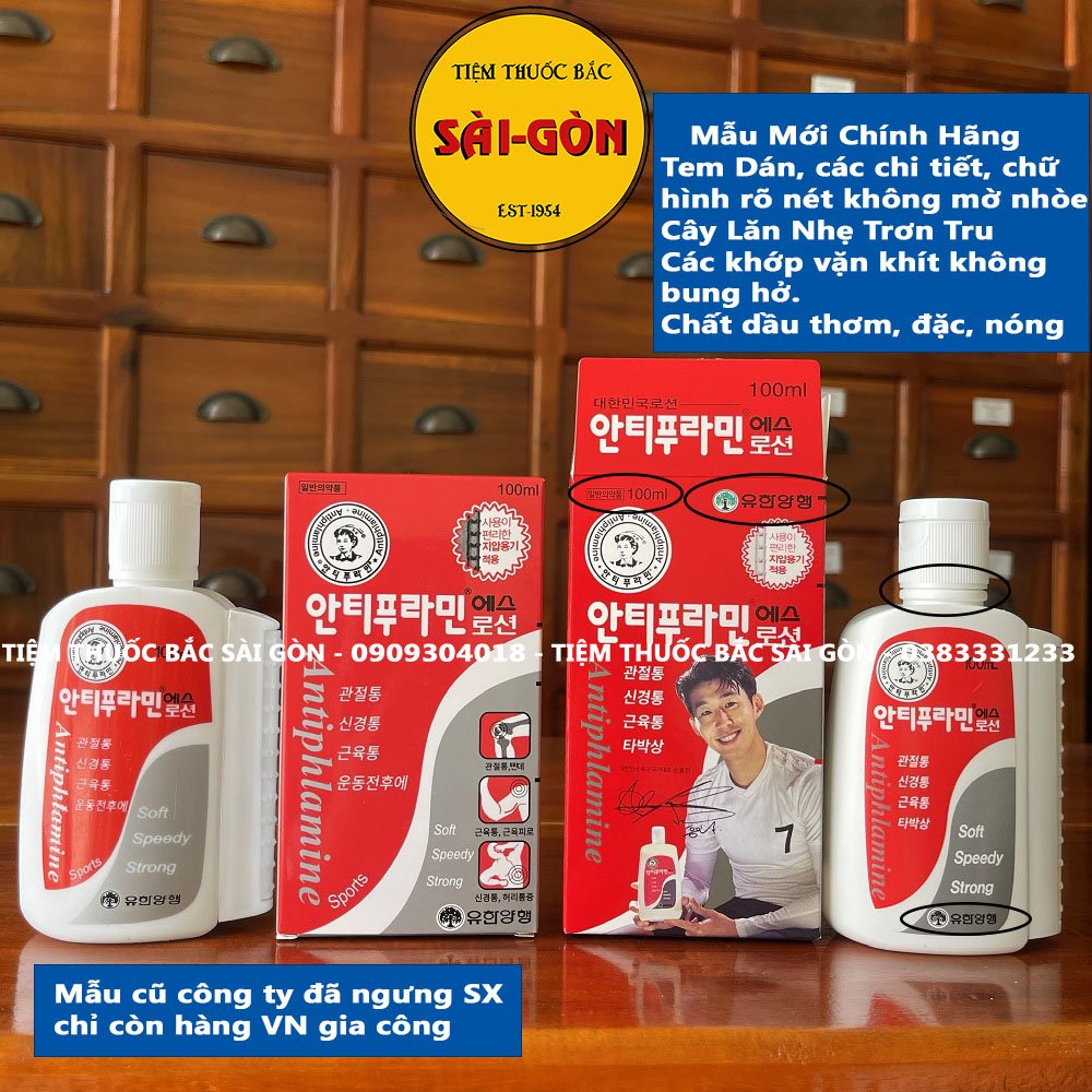 Dầu Nóng Hàn Quốc chai 100ml date mới