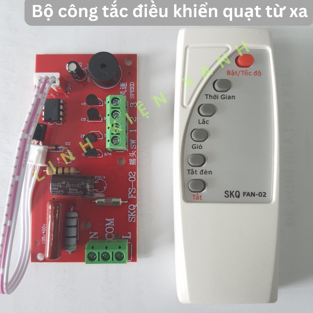 Bộ công tắc điều khiển từ xa dùng cho các loại quạt biến quạt thường thành quạt điều khiển từ xa chính hãng