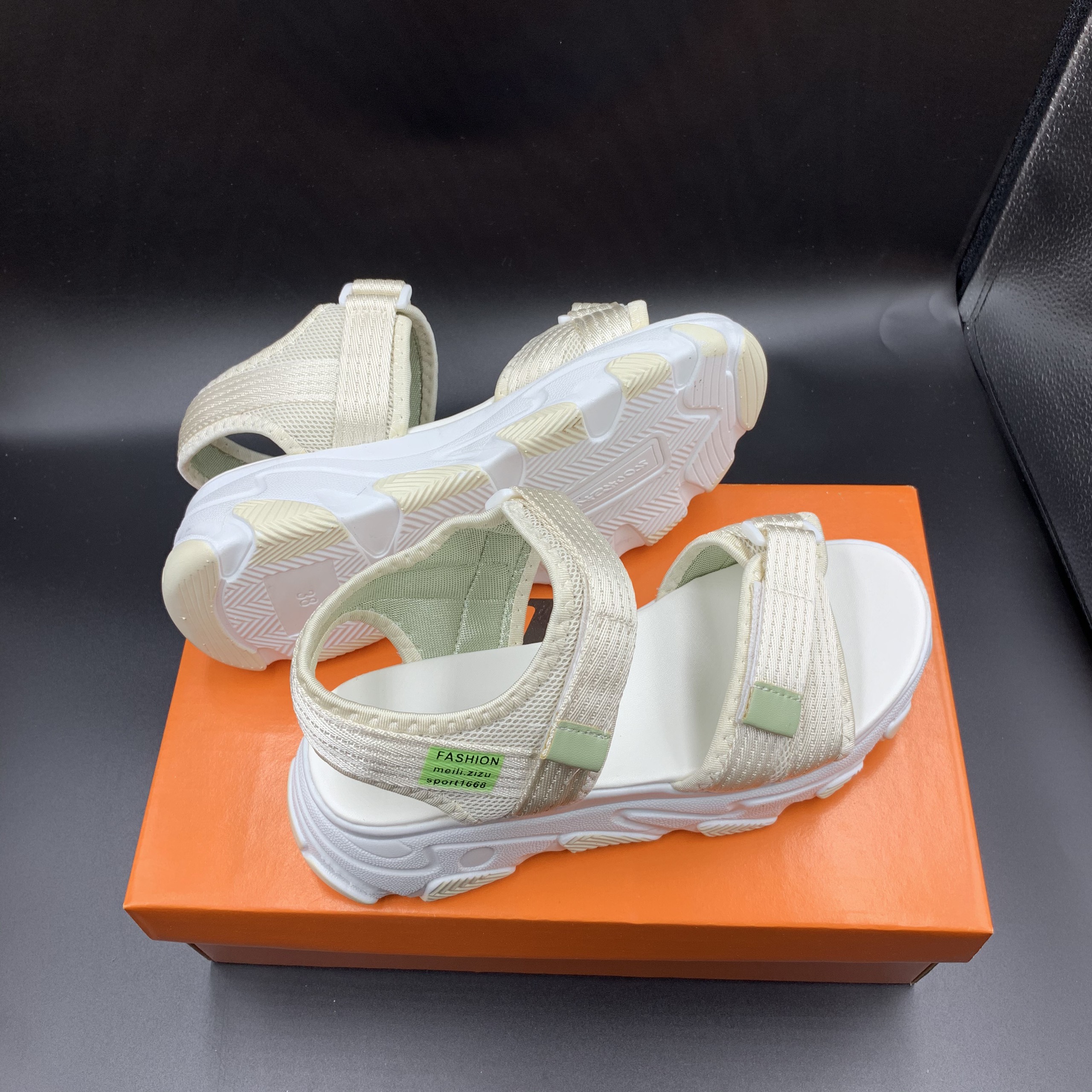 (3 màu )Dép Sandal Nữ Hai Quai uzzang vải hàn quốc FS (Grab Store)