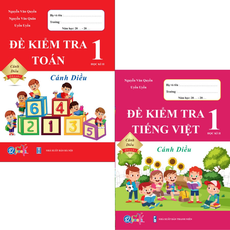 Sách - combo đề kiểm tra toán và tiếng việt 1 - cánh diều - học kì 2