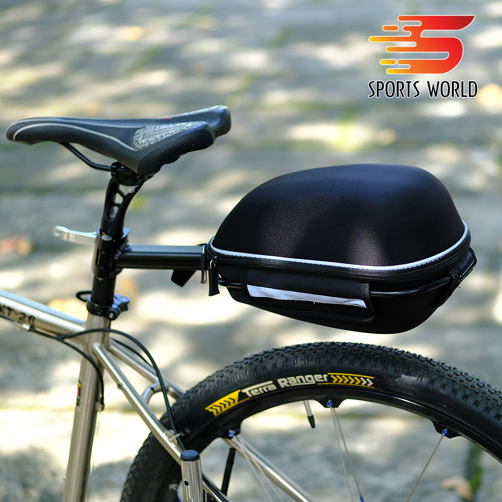 Túi gắn cốt yên xe đạp baga form cứng kèm gọng gắn cốt yên túi chống mưa