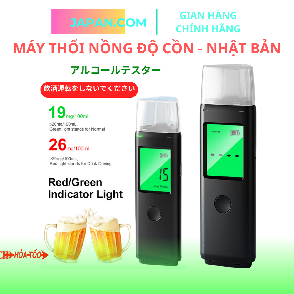 Máy thổi nồng độ cồn Hitachi ,Máy đo nồng độ cồn công nghệ Nhật Bản đạt chuẩn 99%ROHS chính hãng tặng kèm 5 đầu bh 1 năm