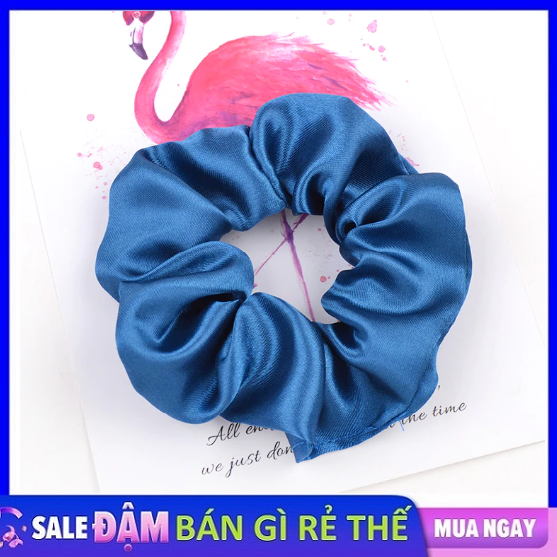 Scrunchies satin bóng - cột tóc vải thời trang nữ