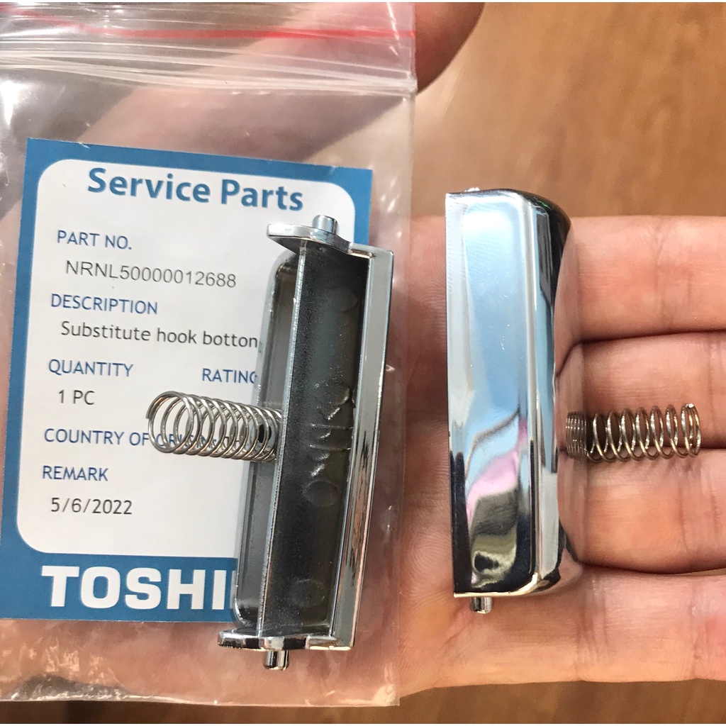 Combo 2 lẫy chính hãng khoá vung nồi toshiba - nút nảy núm gài mở khóa nắp nồi cơm dành cho model rc-18nmf và rc-10mnf