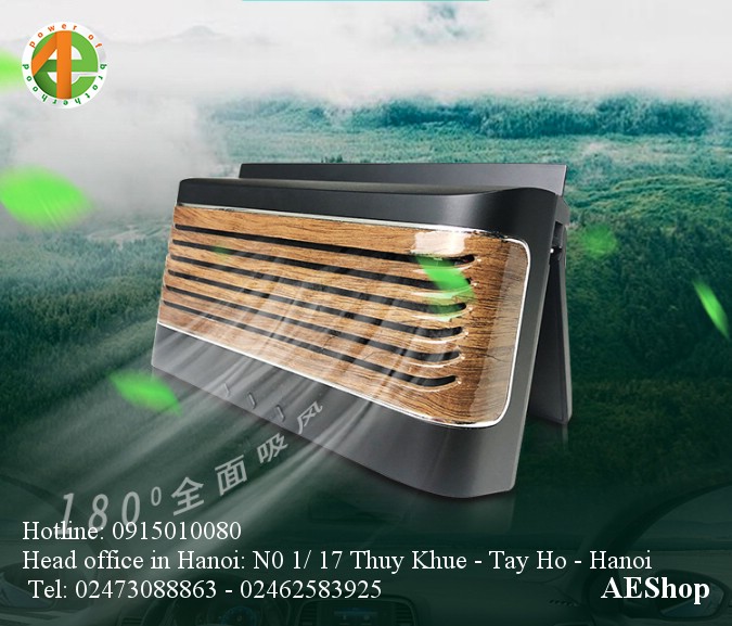 Quạt hút khí nóng cho ô tô có cổng USB, có tấm pin sạc năng lượng mặt trời