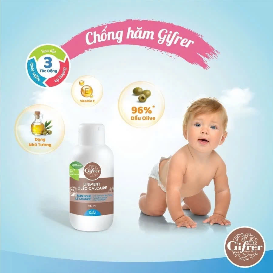Kem hăm tã Liniment Gifrer cho bé 100ml