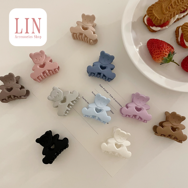 Kẹp tóc kẹp mái hình gấu dễ thương phong cách hàn quốc