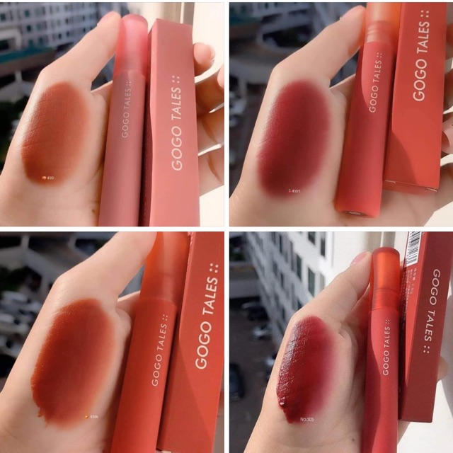 SON KEM SIÊU HOT SIÊU LÌ GOGO TALES - Son kem Air Velvet Lip Gloss GogoTales