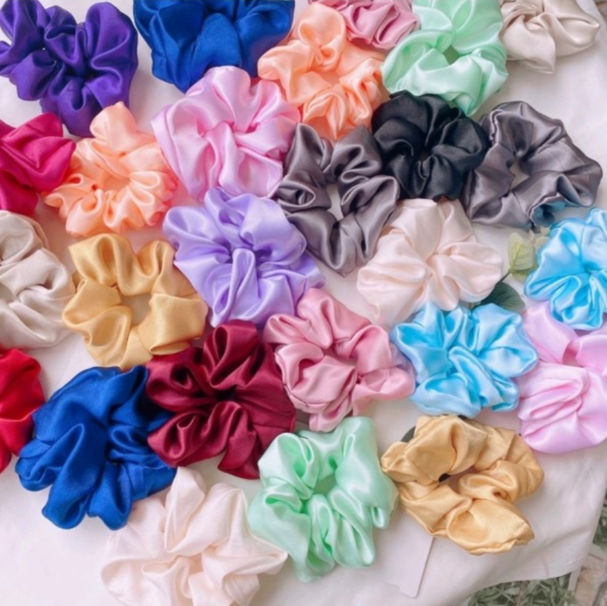 Dây buộc tóc, Cột tóc Scrunchies Nhiều Màu Nhiều Mẫu