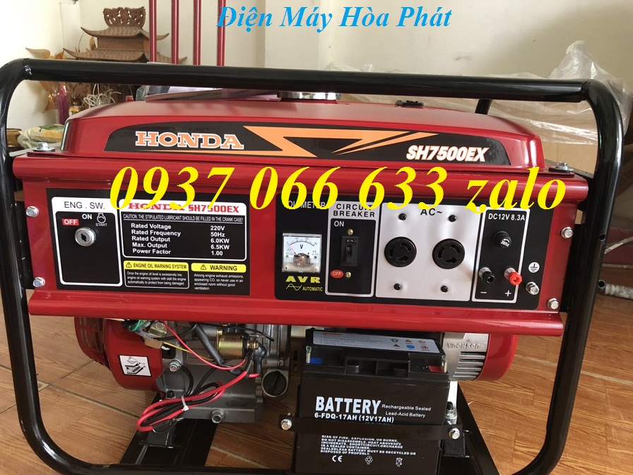 Máy phát điện Honda 6kw SH7500EX hàng chất lượng, giá rẻ