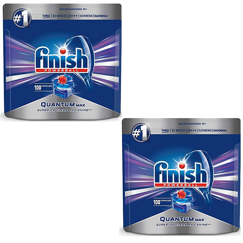 Viên rửa bát Finish quantum 100 viên nhập khẩu Đức + Tặng viên Finish dùng thử