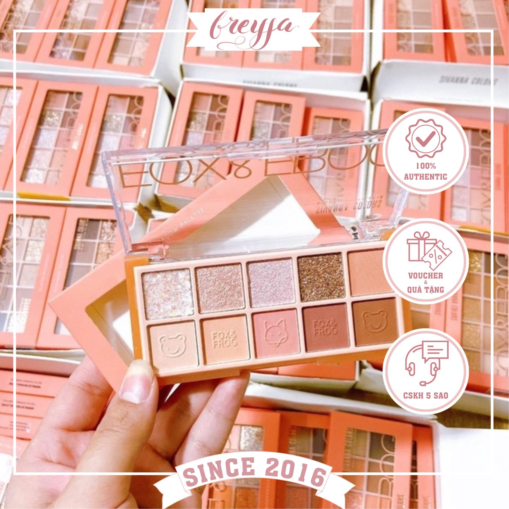 Bảng Phấn Mắt 10 Ô Sivanna Colors Fox & Frog Eyeshadow Palette