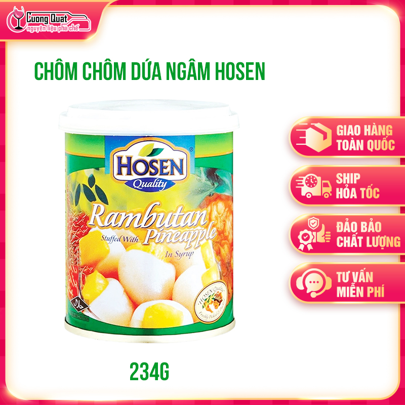 Chôm Chôm Dứa Ngâm Nước Đường Hosen 234g
