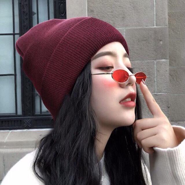 Mũ Len Beanie Cá Tính - Nón Len Trơn Hàn Quốc Thời Trang Larosa