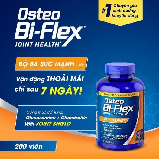 Viên uống hổ trợ xương khớp Osteo Bi-flex chai 200 viên
