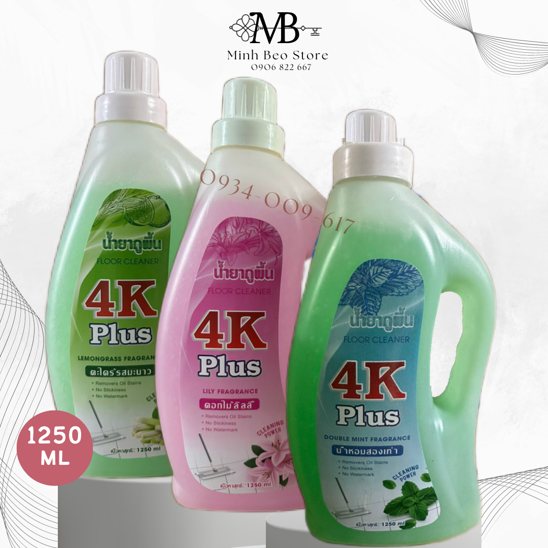 Nước lau sàn 4k plus 1250ml
