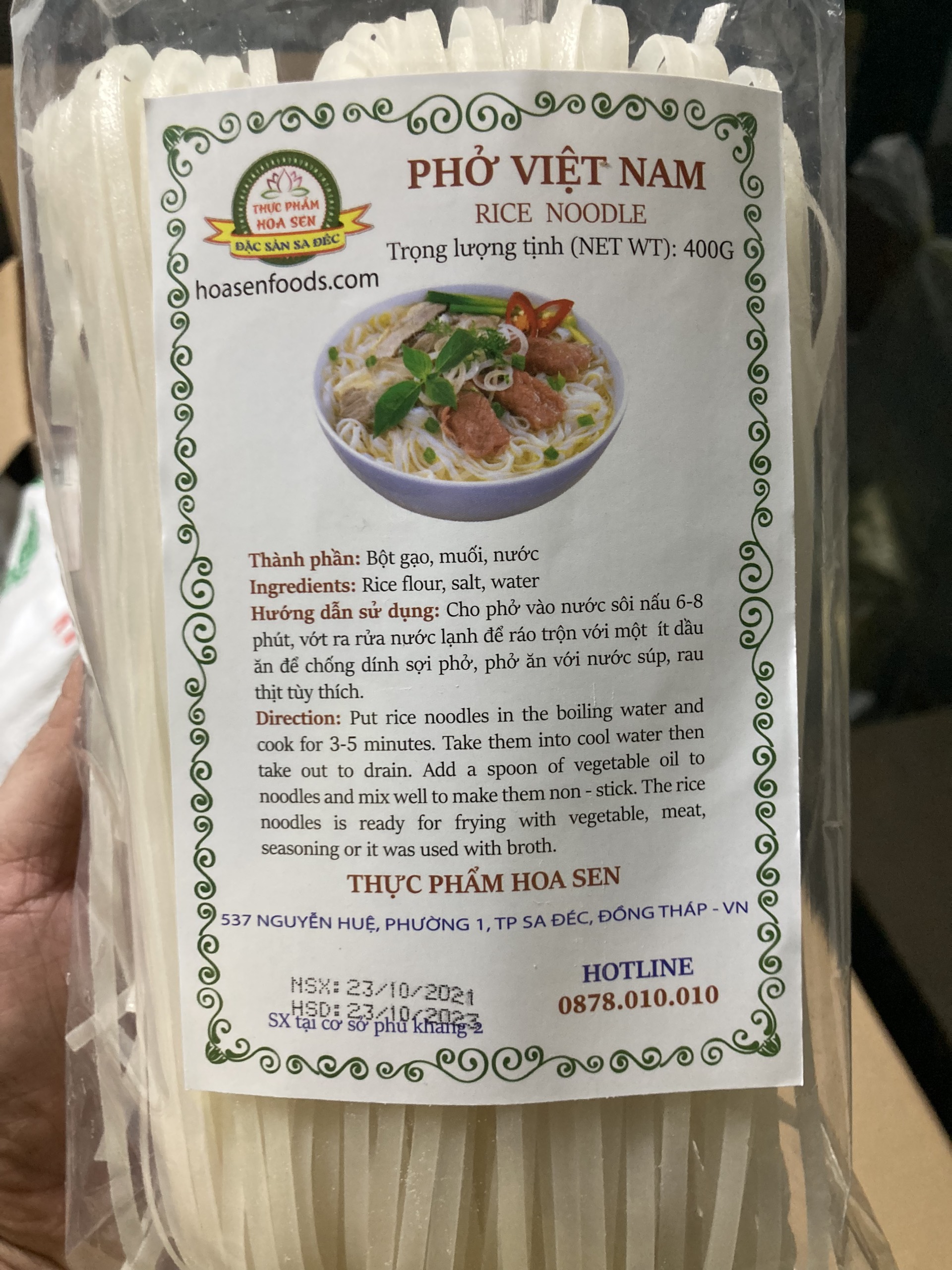 PHỞ KHÔ SA ĐÉC GÓI 400G