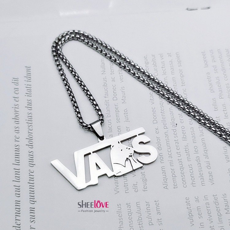 [HCM]Dây chuyền nam nữ hình Gấu bear VANS - UNISEX chất hiphop style Hàn Quốc - Rap underground