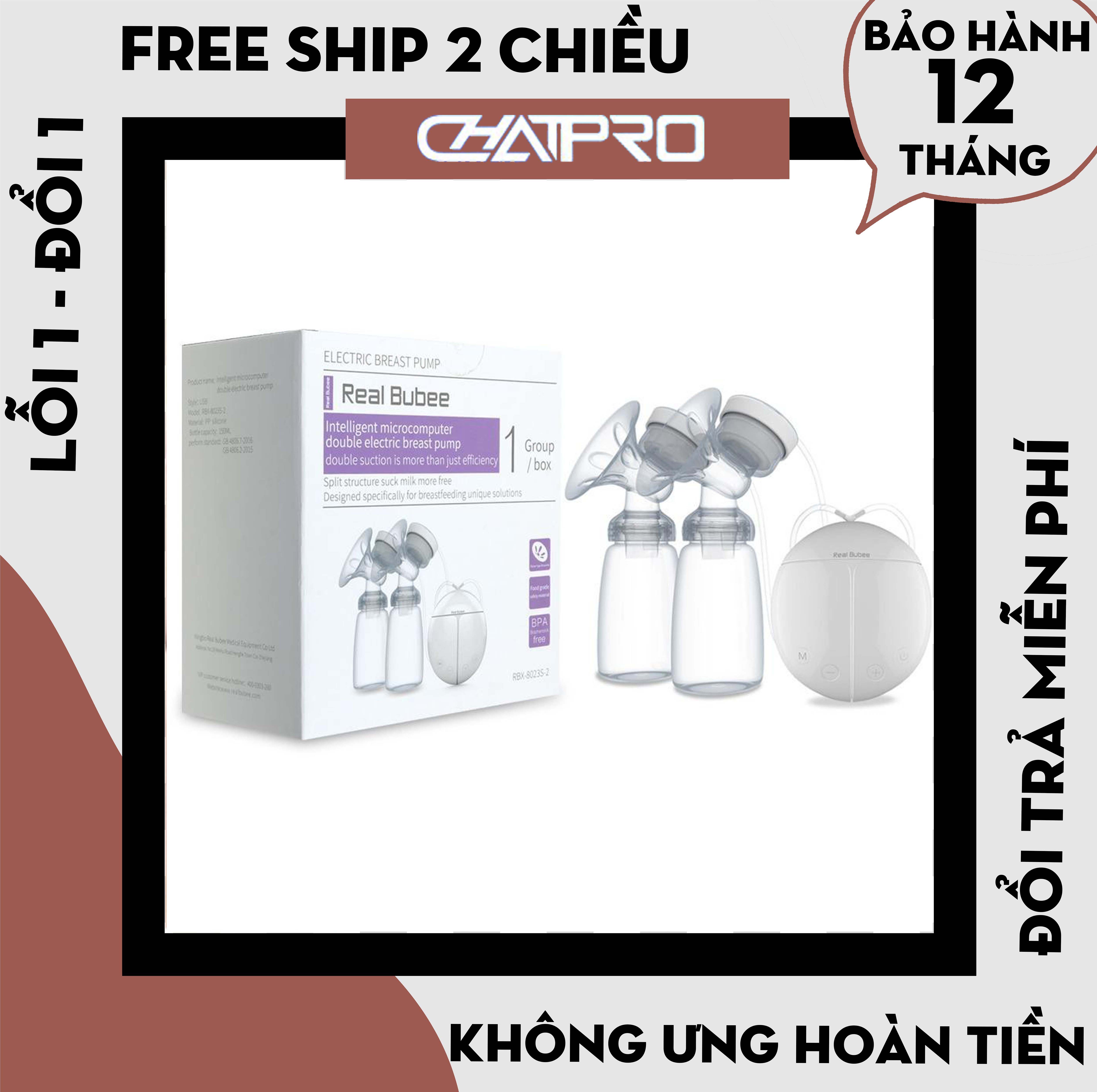 Máy hút sữa điện đôi real bubee