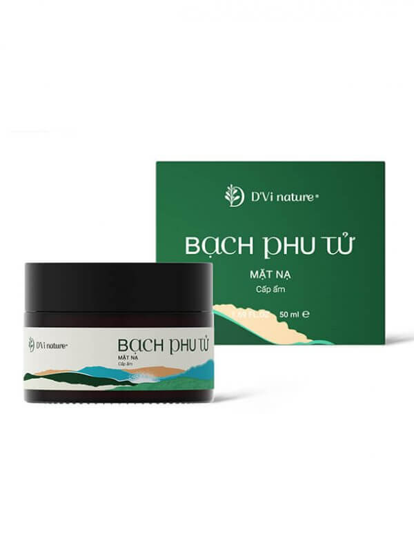 Mặt nạ bạch phụ tử D’Vi Nature cung cấp ẩm cho da giúp da căng bóng cung cấp colagen cho da