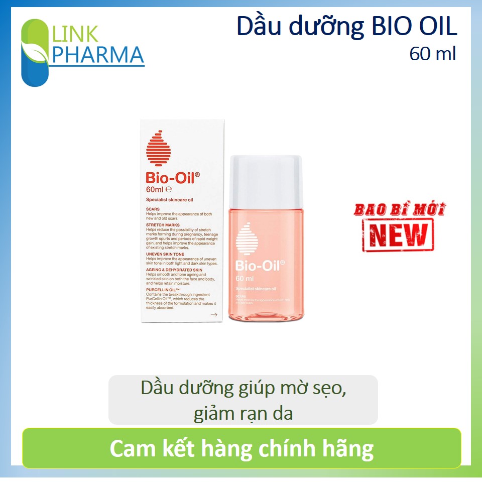 Dầu chăm sóc da bio oil 60 ml - dầu dưỡng giúp mờ sẹo, giảm rạn da
