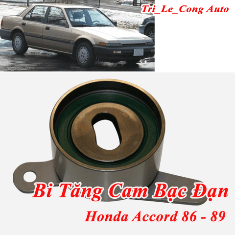 Bi tăng cam bạc đạn curoa cam dây đai Honda Accord 86-89 mắt cụp híp nhắm mở động cơ 2.0 buly tăng đai răng