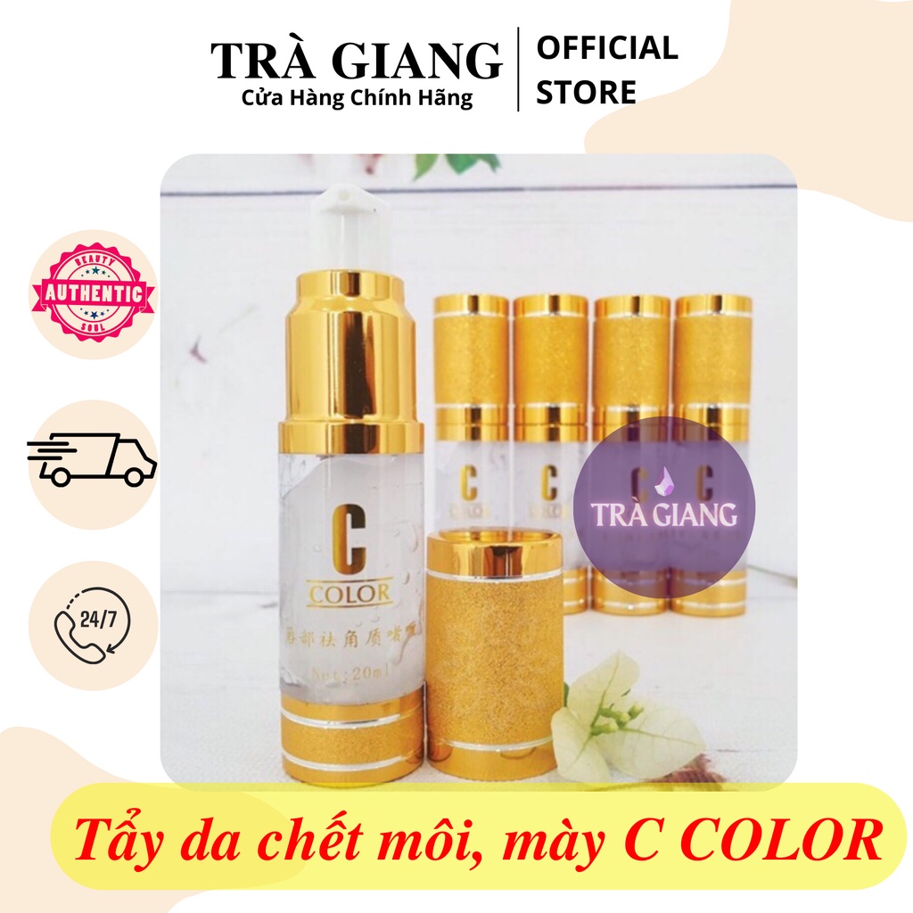 Tẩy da chết môi mày c color - tẩy da chết phun xăm