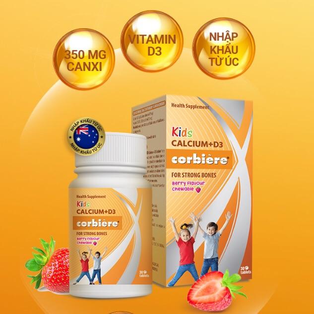 Kids CALCIUM  D3 corbiere + tặng kèm ly lock&lock