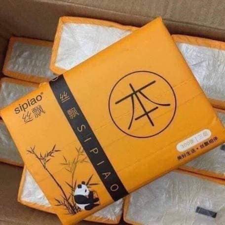Giấy ăn gấu trúc Sipiao 1 thùng 30 gói