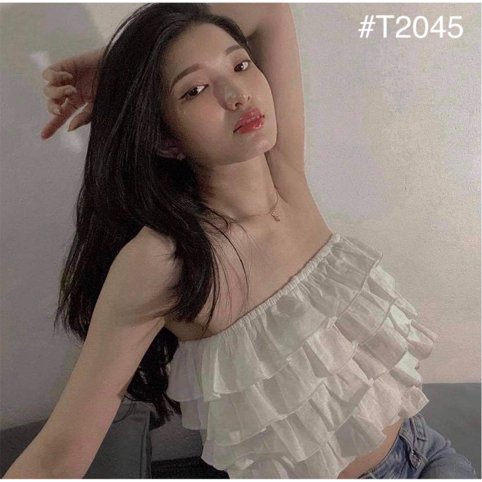 [HCM]ÁO ỐNG NỮ KIỂU XẾP TẦNG XINH XẮN GIÁ RẺ - ARIANA TOP