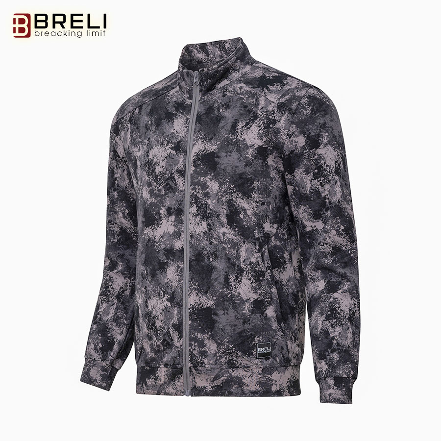 Áo khoác nỉ thể thao nam breli - ban2252-dar