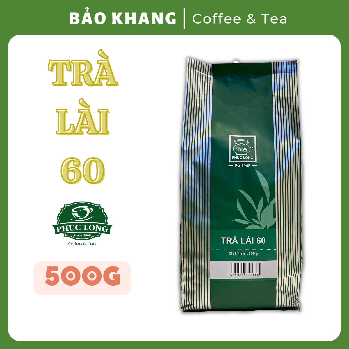 Trà lài 60 200g | 500g phúc long date mới - trà bảo khang