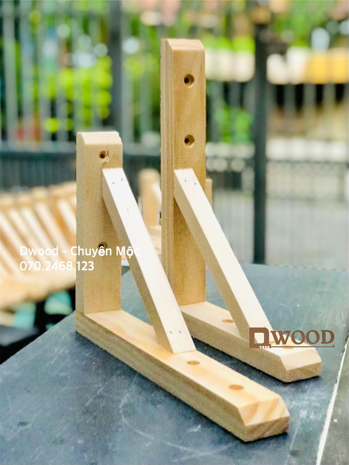 [HCM]Cặp chân kệ treo tường cho mặt gỗ treo tường chịu lực tốt - Chuyên mộc