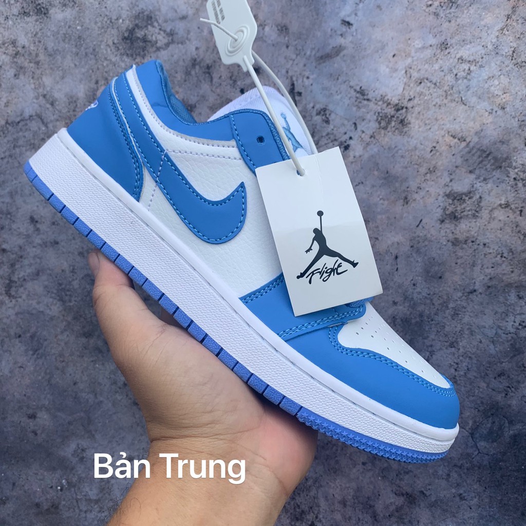 Giày jordan xanh dương cổ thấp full size nam nữ