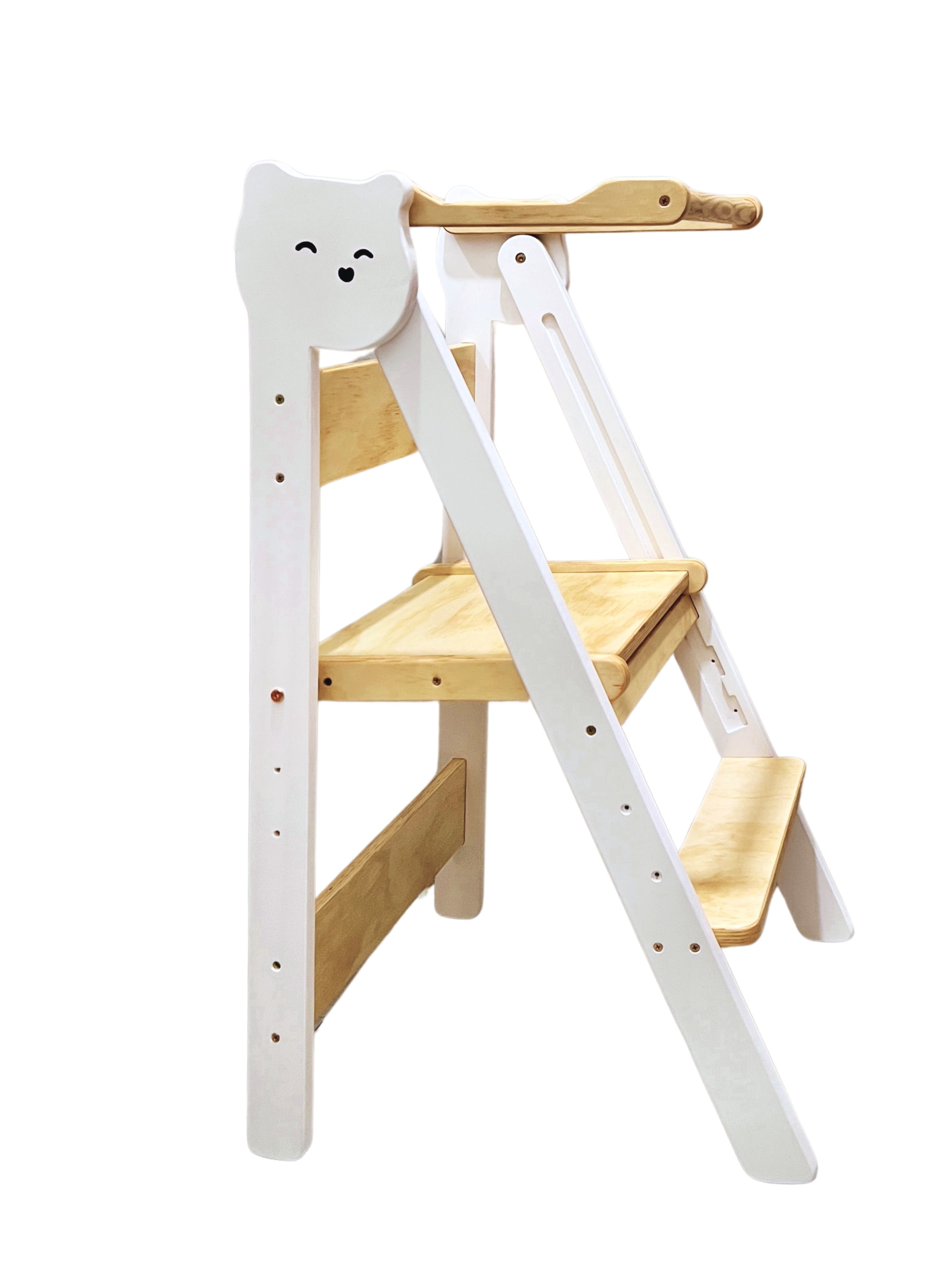 Ghế đứng bếp cho bé gấp gọn, ghế đứng cho bé rửa tay Standing Tower, tháp hỗ trợ Uydecor gỗ nhập khẩu - 3