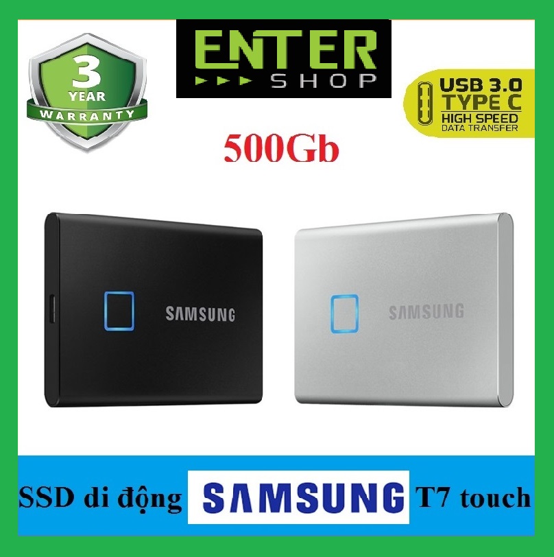 Ổ cứng di động Gắn ngoài SSD Samsung T7 500GB, 1TB, 2TB like new - USB Type-C 3.2 - Bảo hành 3 năm