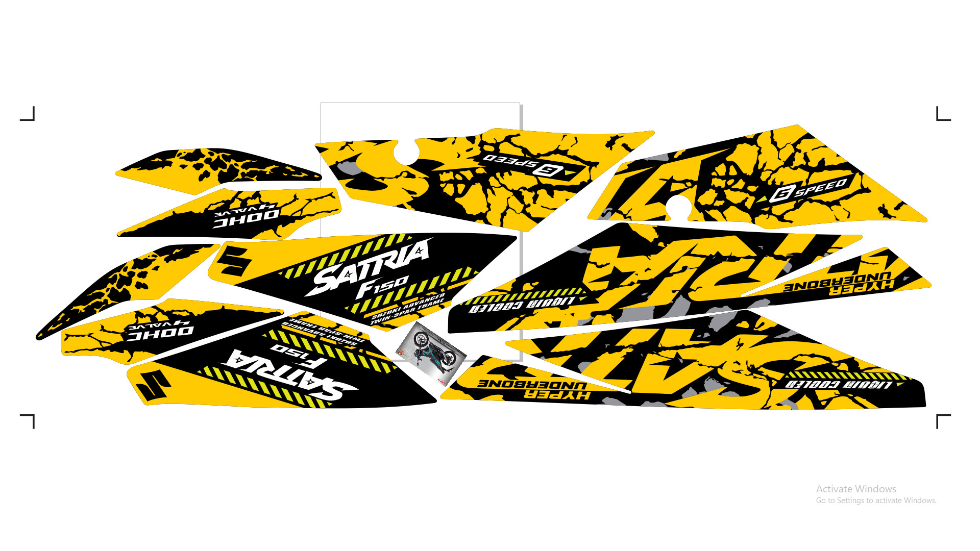 tem rời satria 2019 báo đốm vàng đen