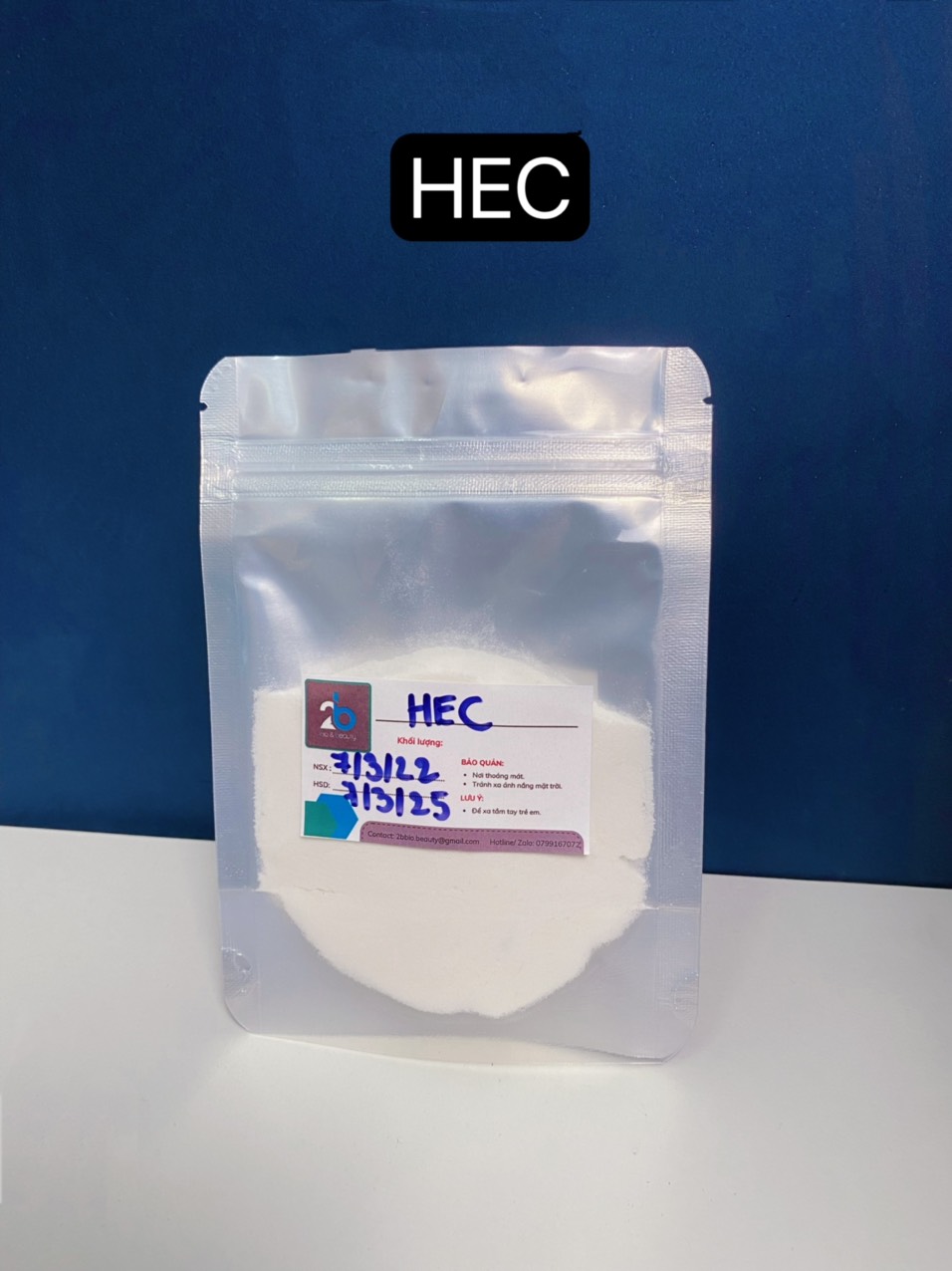 50g/100g nguyên liệu mỹ phẩm hec