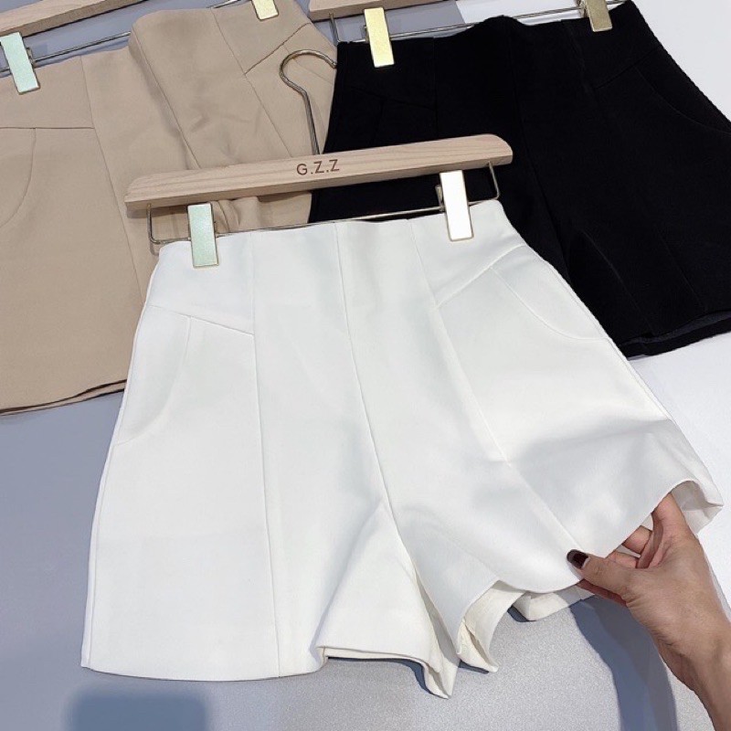 Quần short nữ cạp cao siêu hot_quần short hàng hè chất tuyết mưa cao cấp