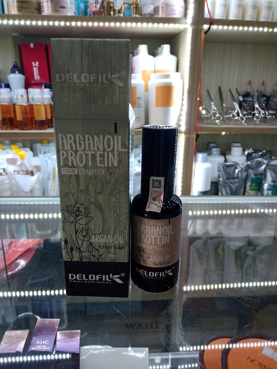 Tinh dầu delofil argan oil phục hồi tóc hư tổn bóng mượt 50ml
