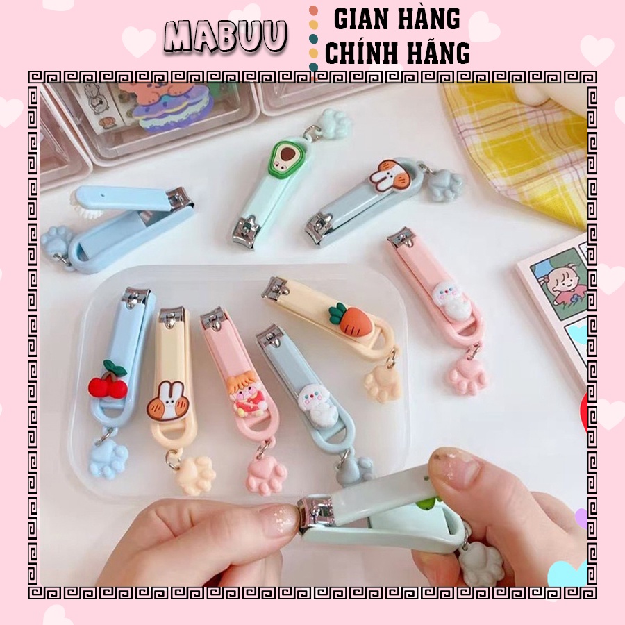 Bấm móng tay hình thú mẫu hoạt hình dễ thương, giao mẫu ngẫu nhiên