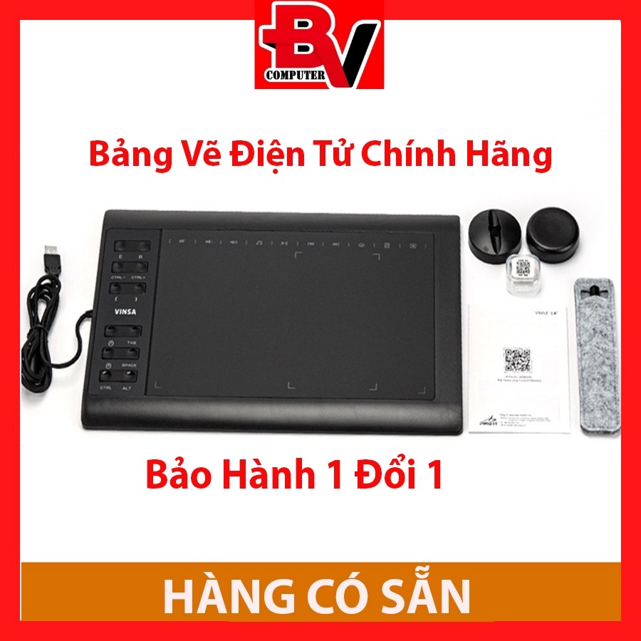 Bảng vẽ điện tử bảng điện tử vinsa 1060plus - bản quốc tế nâng cấp so với gaomon 1060