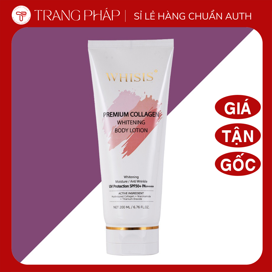 Kem dưỡng thể whisis 200ml hàn quốc, kem body dưỡng trắng da chống nắng spf50+
