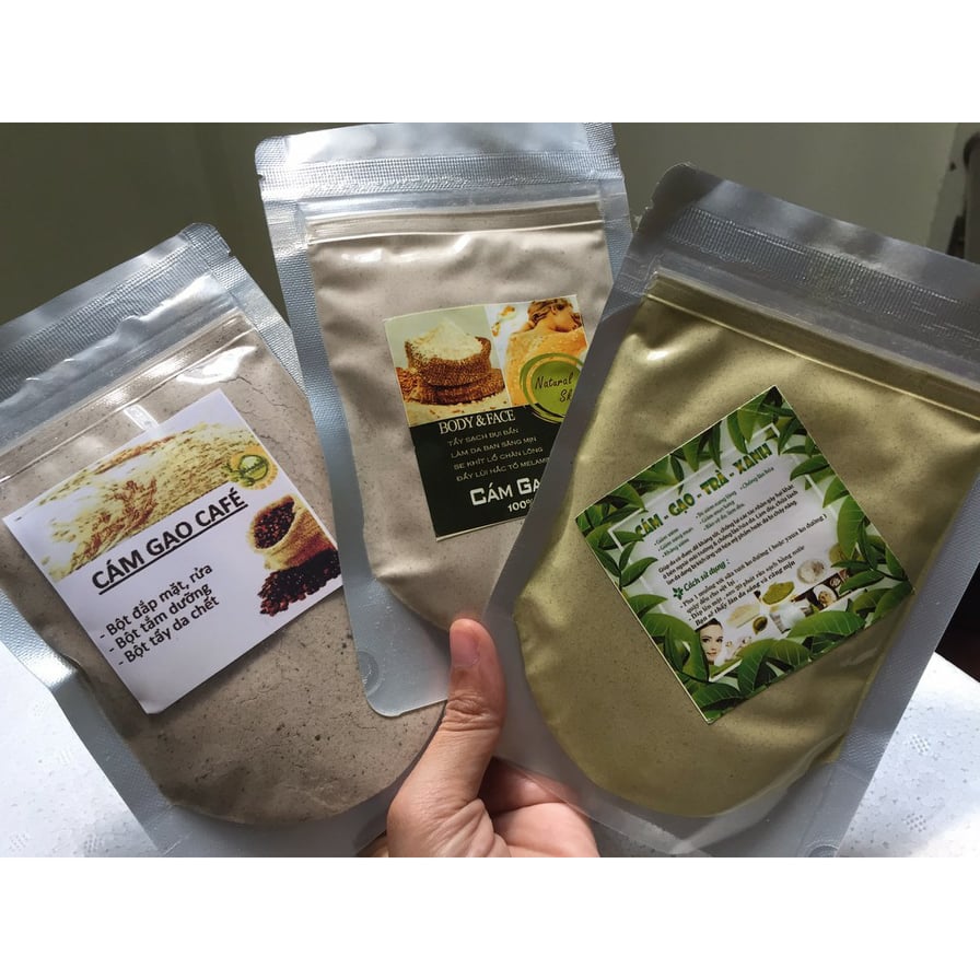 Combo 3 gói cám gạo dưỡng da