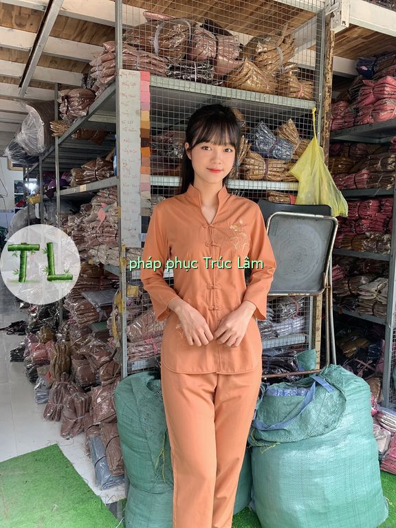 Đồ lam đồ đi chùa đồ phật tử - cổ tàu thêu