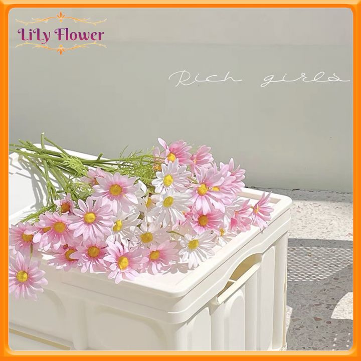 Hoa cúc hoạ mi cành 24 bông cao 38cm trang trí tuyệt đẹp